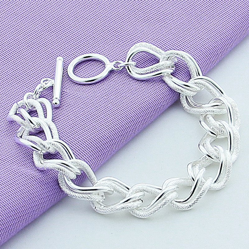 Unisex Silver Plated Copper Bracelet - Wazzi's Wear