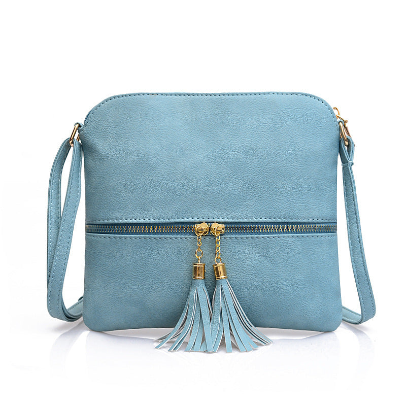 Women’s Shoulder Messenger Bag with Tassels in 8 Colors - Wazzi's Wear