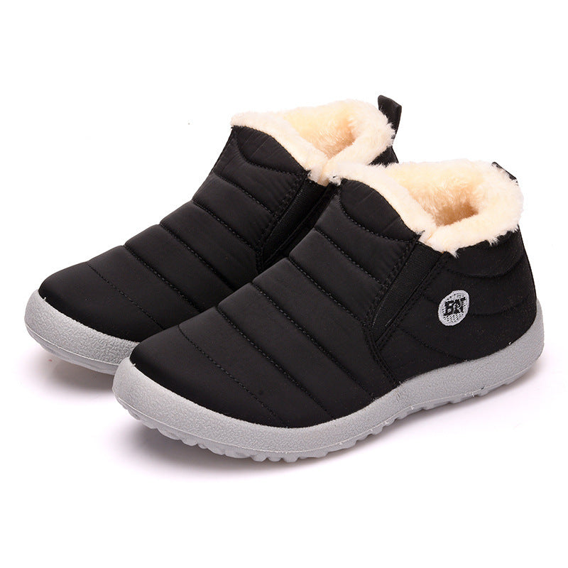 Unisex Waterproof and Lightweight Plush Quilted Ankle Boots