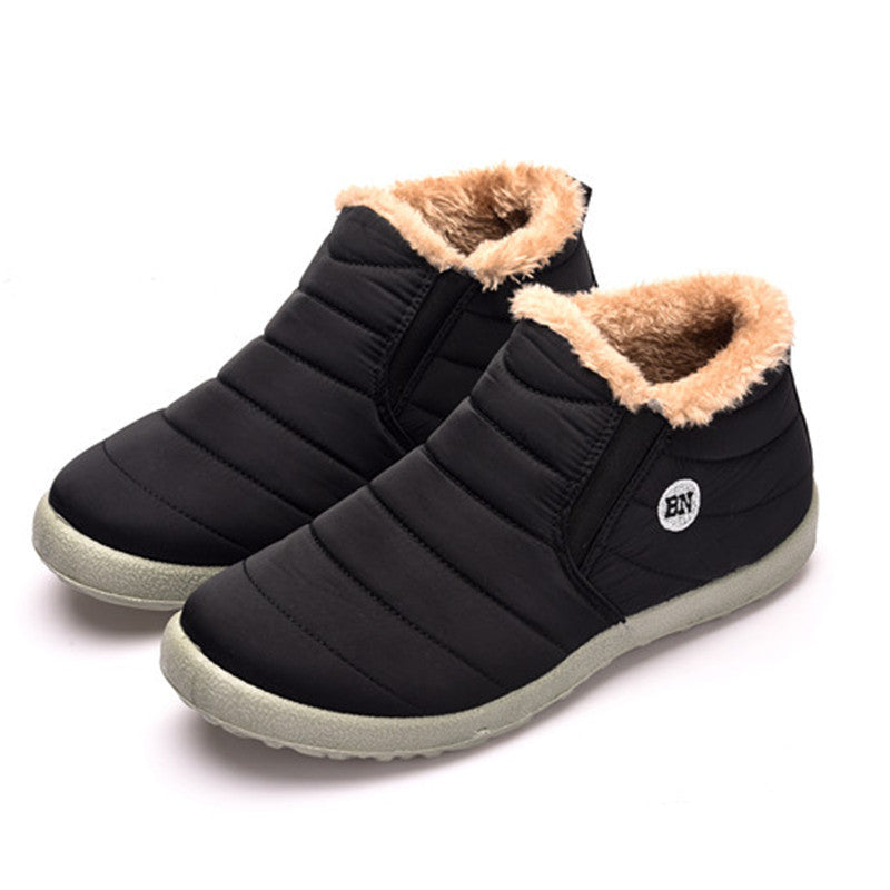 Unisex Waterproof and Lightweight Plush Quilted Ankle Boots