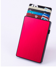 Load image into Gallery viewer, Automatic Pop-Up Side Press Credit Card Case in 6 Colors - Wazzi&#39;s Wear
