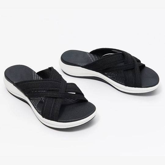 Women’s Cross-Strap Slip-On Casual Sandals