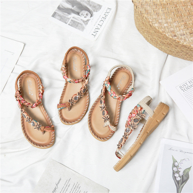 Women’s Bohemian Beach Sandals in 3 Colors - Wazzi's Wear