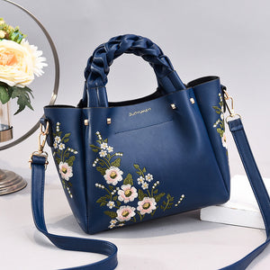 Women’s Floral Hand Shoulder Fashion Bag in 8 Colors - Wazzi's Wear