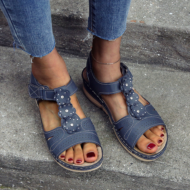 Women’s Platform Velcro Sandals in 3 Colors - Wazzi's Wear