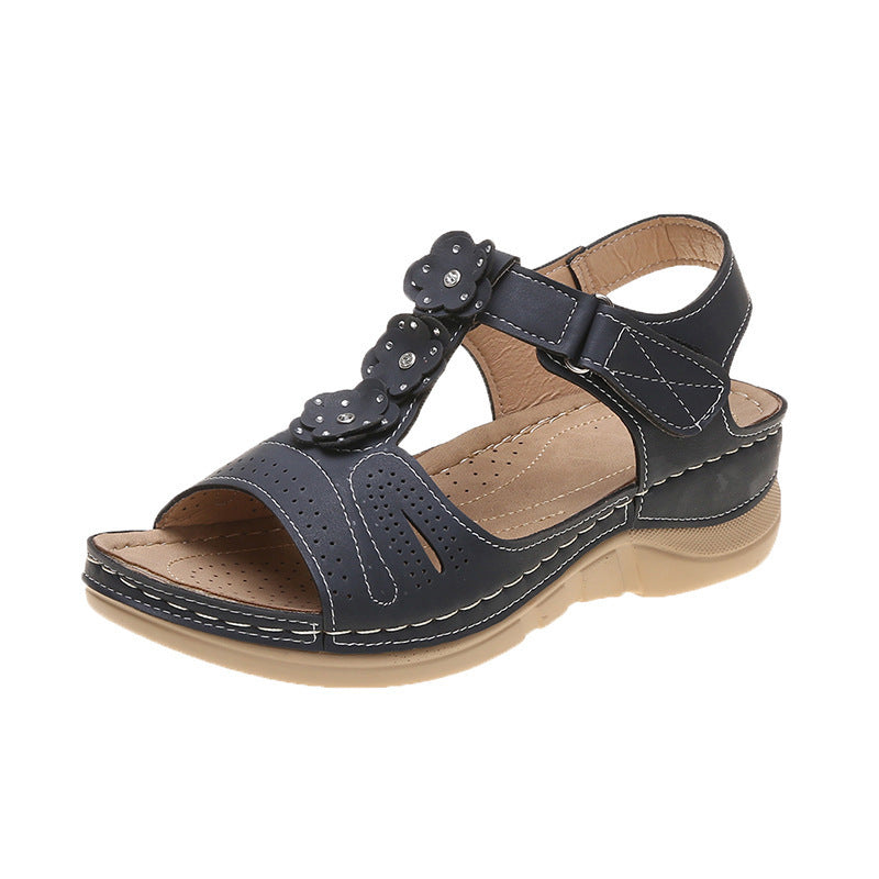 Women’s Platform Velcro Sandals in 3 Colors - Wazzi's Wear