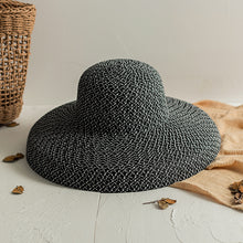 Load image into Gallery viewer, Women’s Round Top Straw Beach Hat with Large Rim in 2 Colors - Wazzi&#39;s Wear