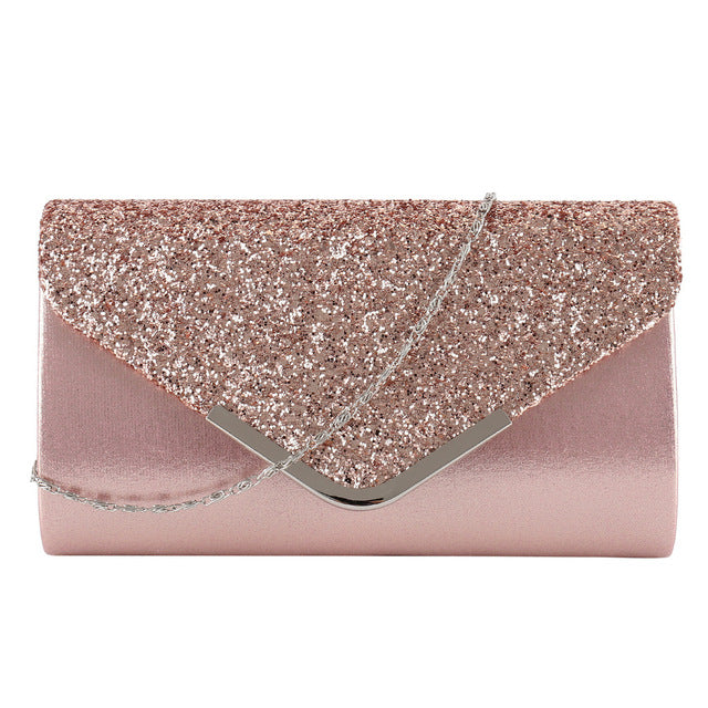 Women’s Satin and Crystal Clutch in 3 Colors - Wazzi's Wear