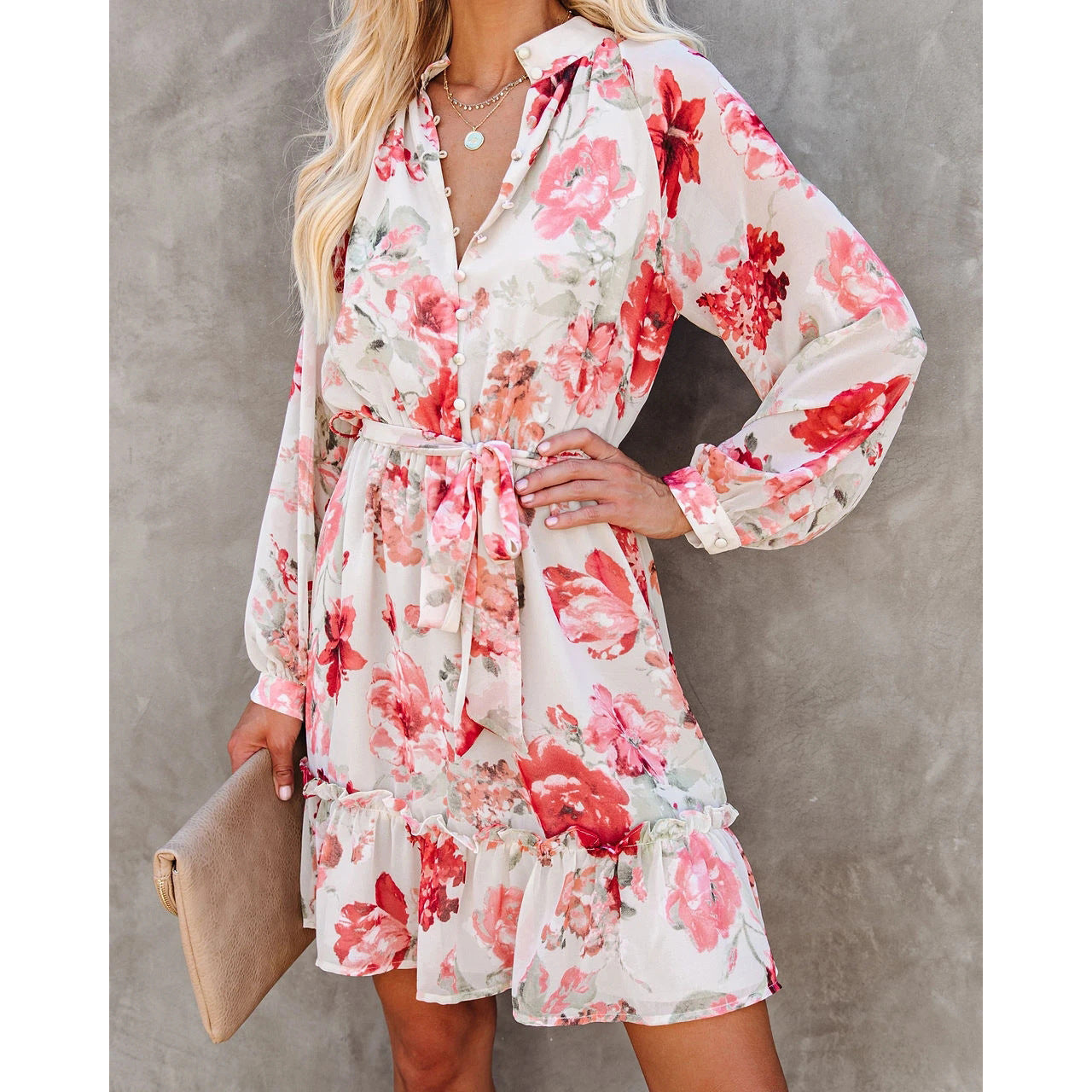 Women's Dress Fashion Printed High Waist A-Line Skirt