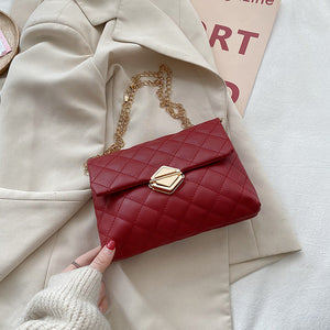 Women’s  Crossbody Fashion Bag with Chain Shoulder Strap in 6 Colors - Wazzi's Wear