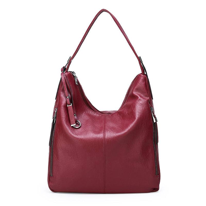 Women’s Soft PU Leather Shoulder Bag in 4 Colors - Wazzi's Wear