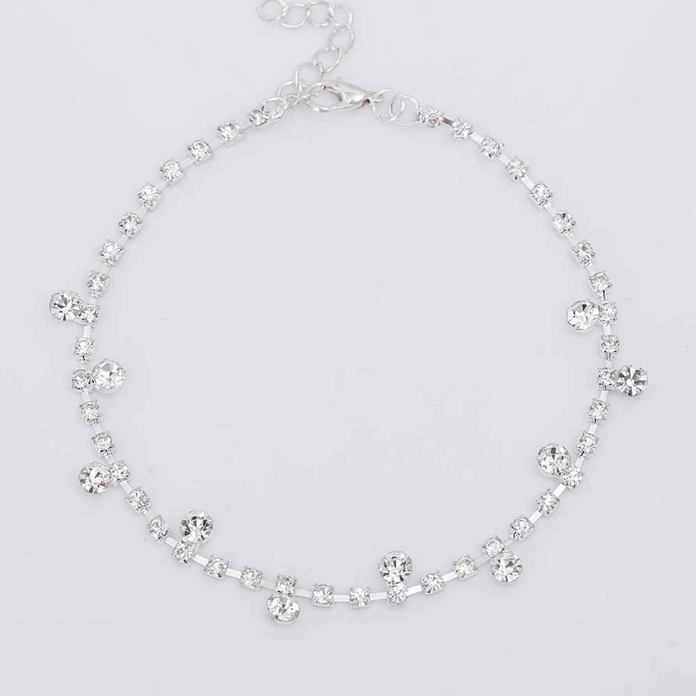 Women’s Diamond Water Drop Anklet - Wazzi's Wear