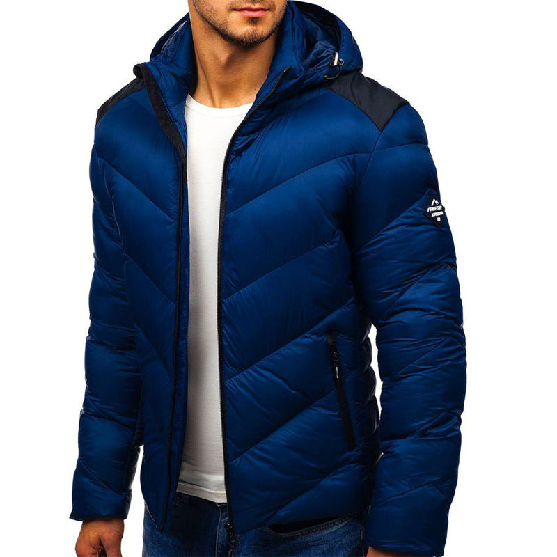 Men’s Long Sleeve Hooded Puffer Jacket