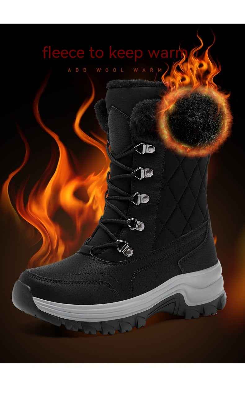 Women's Warm and Thick Fleece-Lined Winter Boots