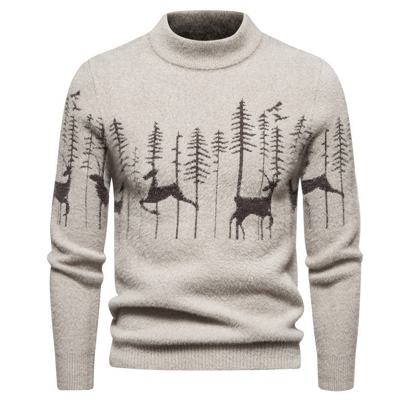 Men’s Round Neck Pullover Christmas Sweater