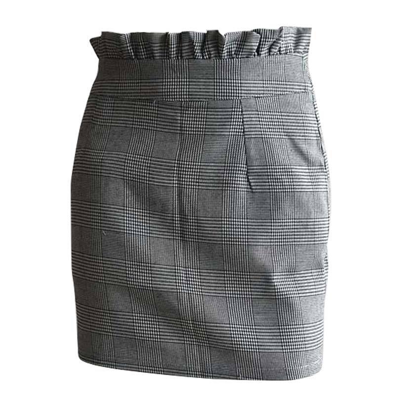 Retro plaid skirt