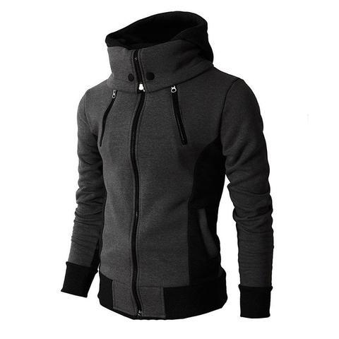 Men's Zip Up Hooded Sweatshirt Jacket in 4 Colors S-XXXL - Wazzi's Wear