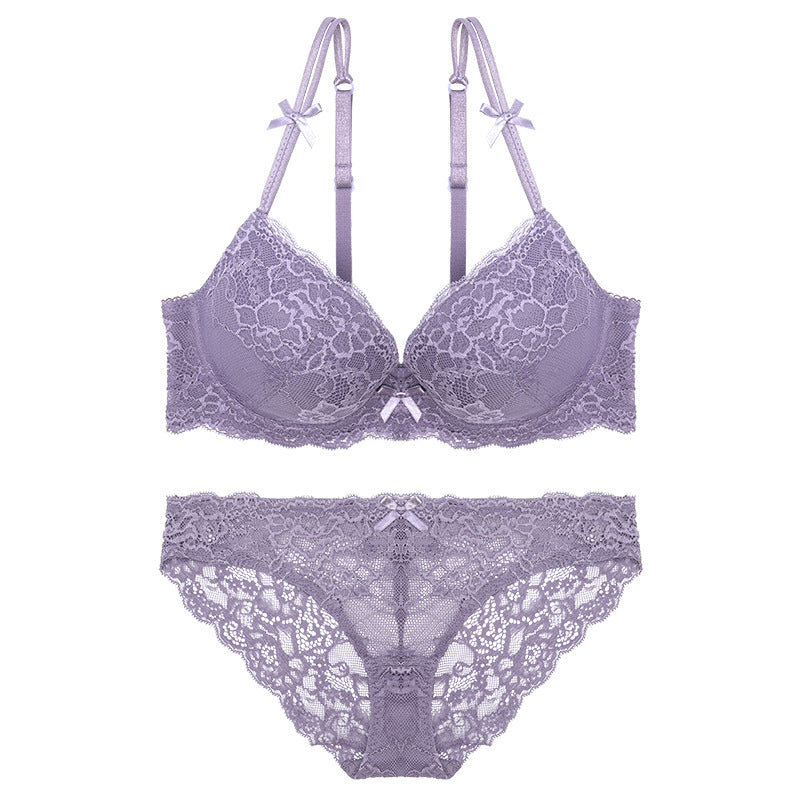 Women’s Lace Bra and Panty Set in 3 Colors - Wazzi's Wear