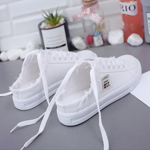 Women’s Slide Canvas Sneakers in 3 Colors