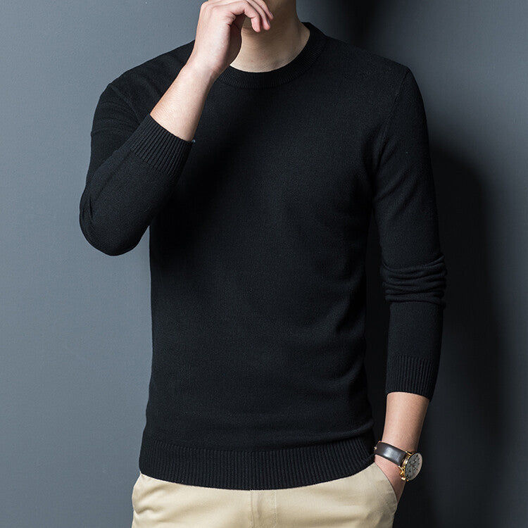 Men's Round Neck Thin Knitted Sweater