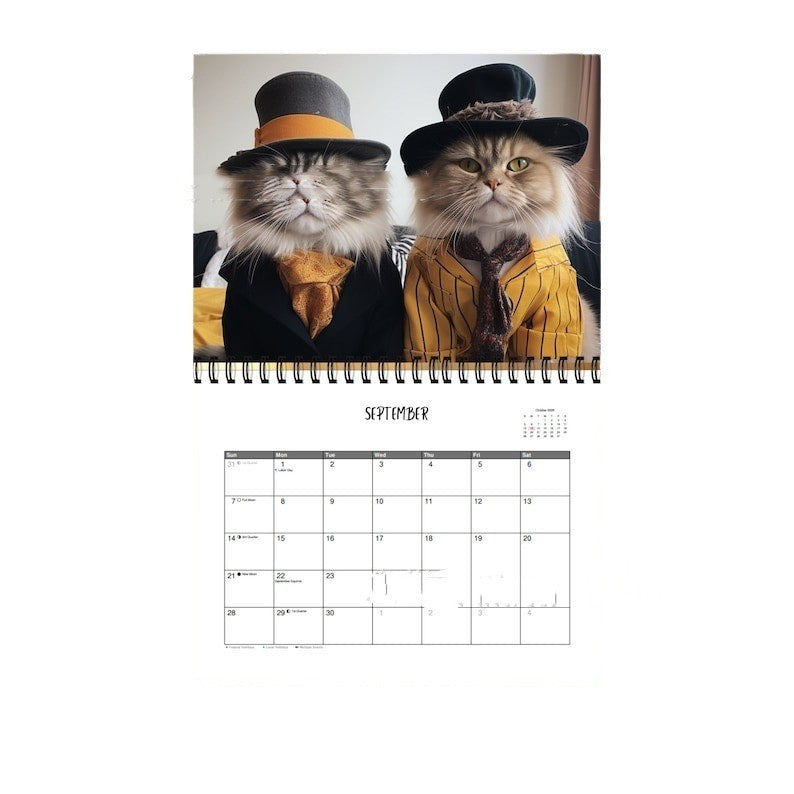 Calendário de gatos 2025