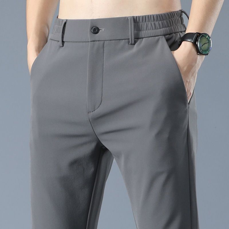 Men's Spring Autumn Thick-Weave Trousers