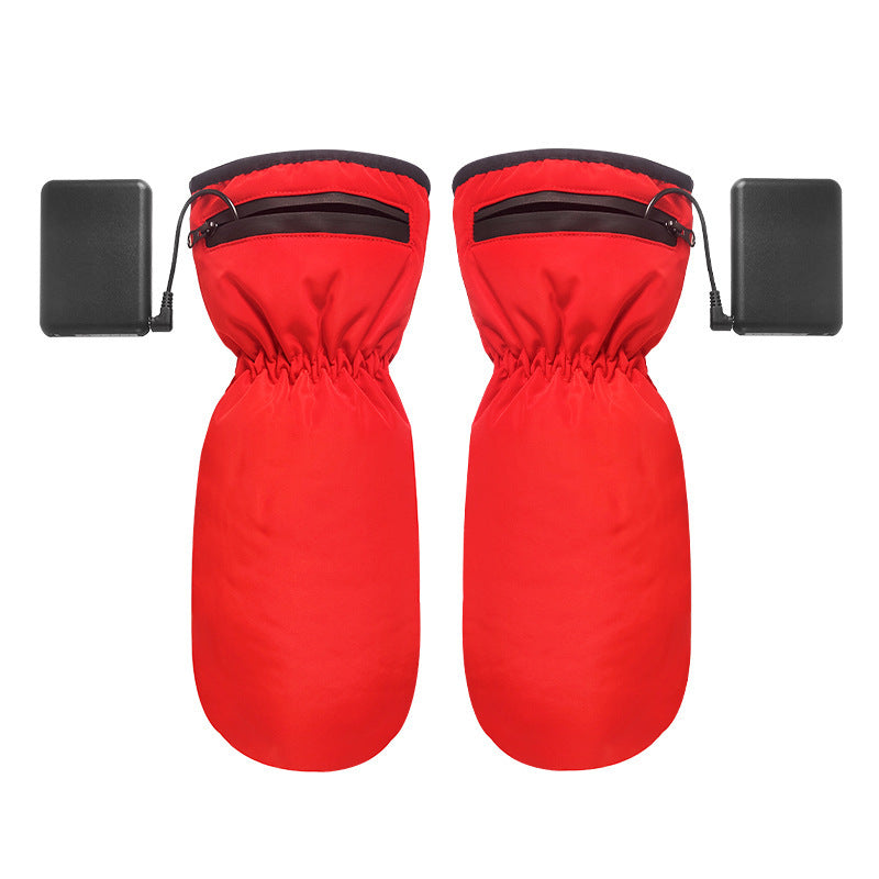 Thermal Windproof and Waterproof Heated Mittens