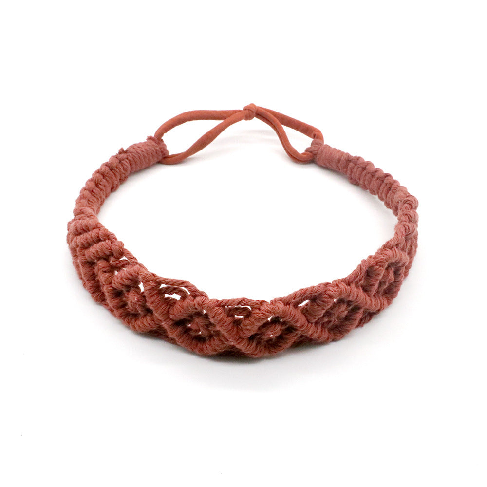 Women’s Hand Braided Boho Headband in 9 Colors - Wazzi's Wear