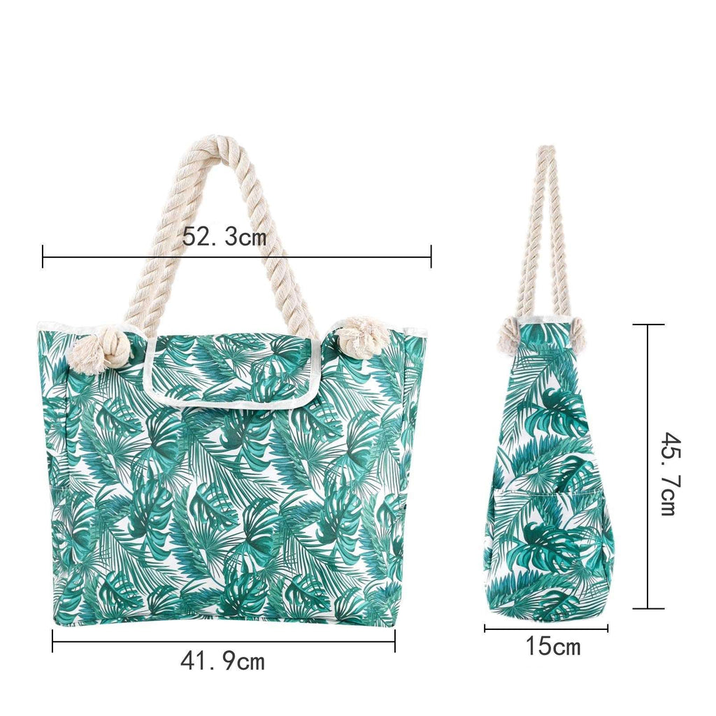 Large Capacity Canvas Beach Bag in 8 Patterns