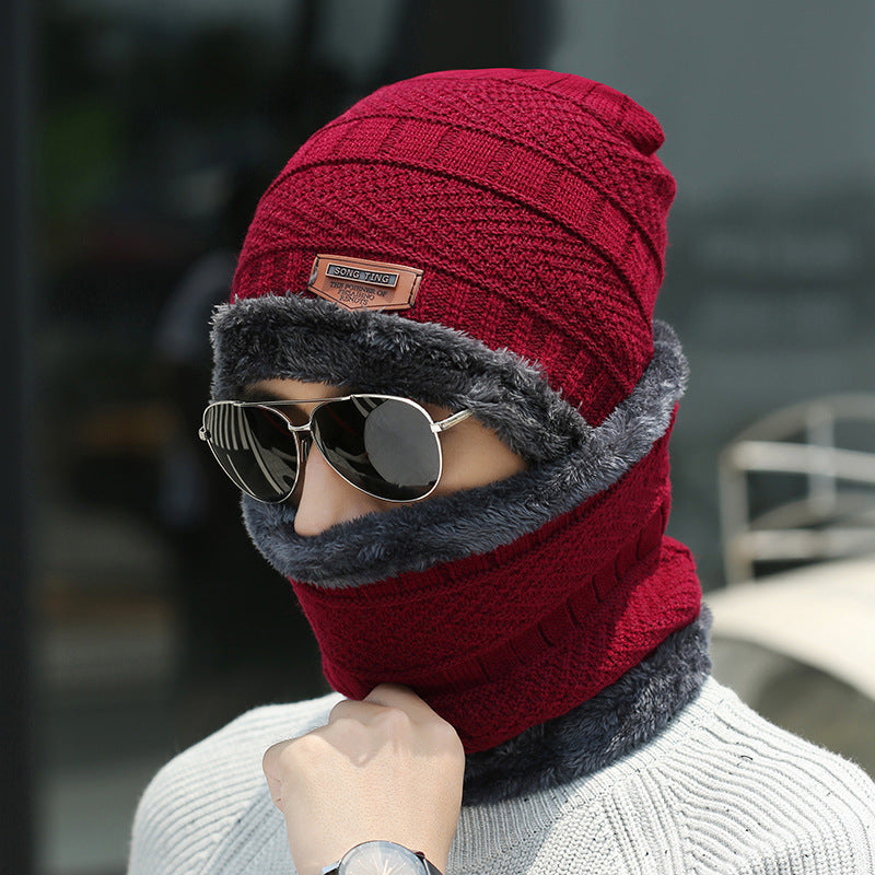 Unisex Fleece-Lined Toque with Matching Neck Warmer