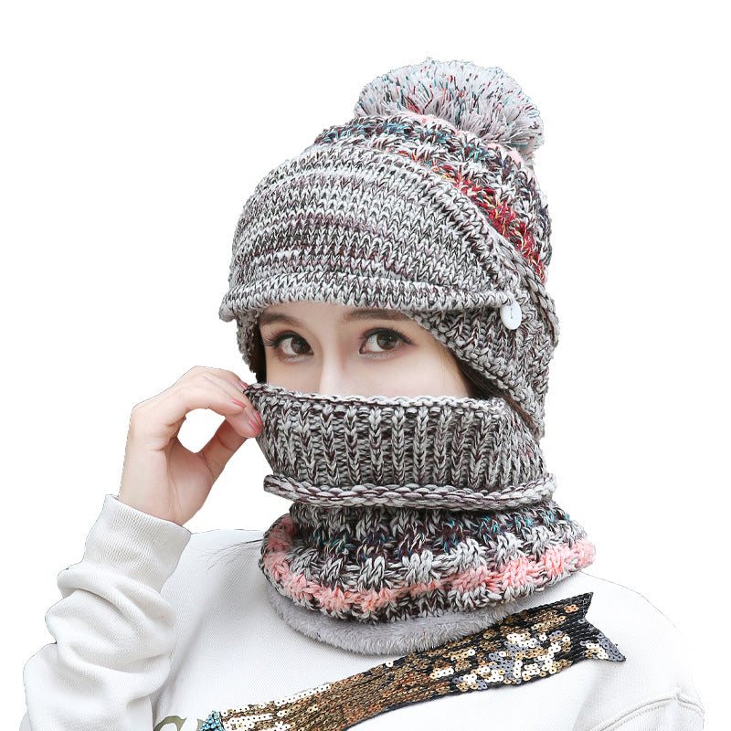 Women's Knit Toque with Matching Neck Warmer in 6 Colors - Wazzi's Wear