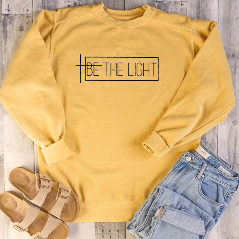 Women's Be The Light Fleece Sweatshirt in 5 Colors S-3XL - Wazzi's Wear