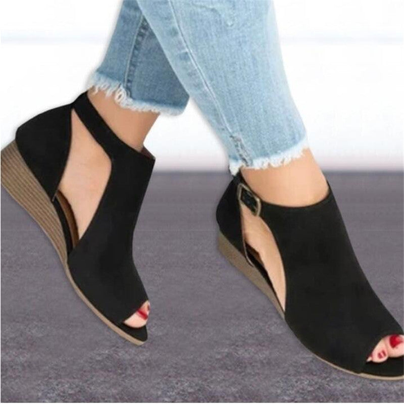 Women’s Wedge Heel Roman Sandals in 3 Colors