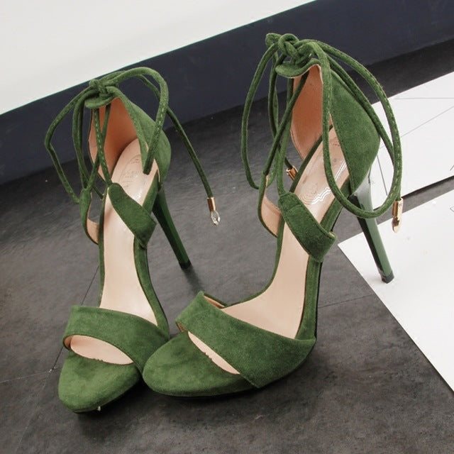 Women’s Stiletto High Heel Sandals in 2 Colors - Wazzi's Wear