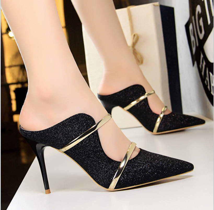 Women’s Sequin High Heel Shoes in 7 Colors - Wazzi's Wear