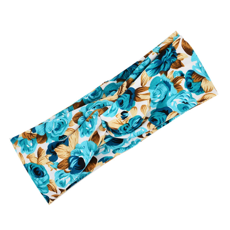 Women’s Floral Boho Headband in 12 Colors - Wazzi's Wear