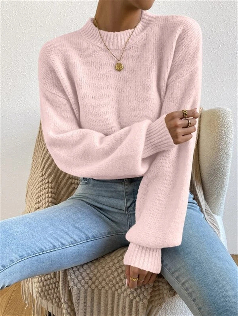 Women’s Mock Neck Long Sleeve Sweater