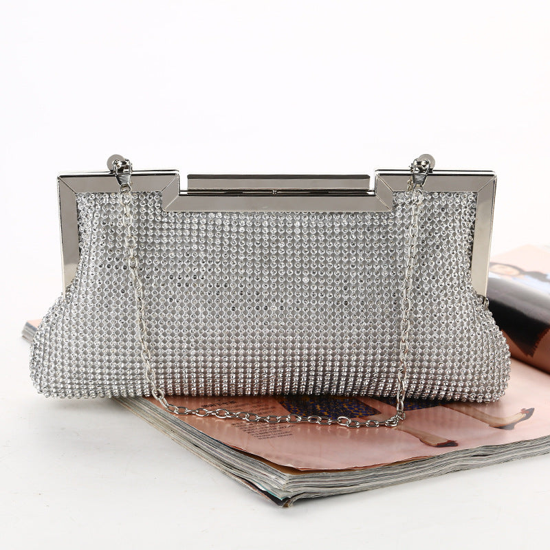 Woman’s Satin Rhinestone Clutch in 3 Colors - Wazzi's Wear