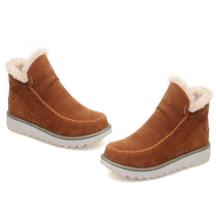 Women's Short Plush Boots in 3 Colors - Wazzi's Wear