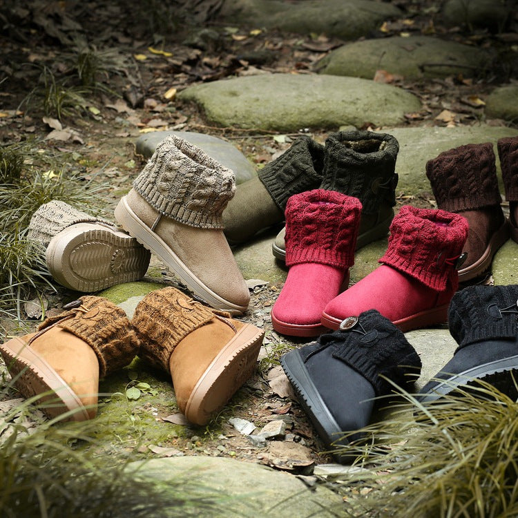 Women’s Wool Lined Ankle Length Snow Boots in 6 Colors - Wazzi's Wear