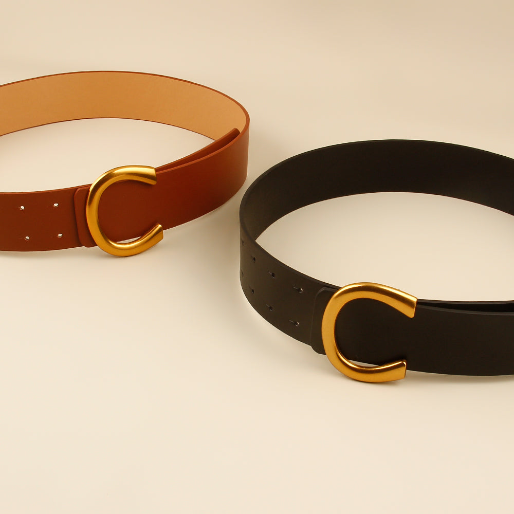 Women’s Belt with Buckle in 2 Colors - Wazzi's Wear