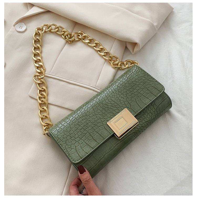 Women’s Small Shoulder Bag with Chain Strap