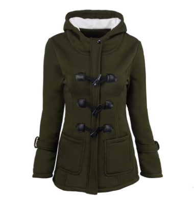 Women’s Long Sleeve Hooded Down Coat in 6 Colors S-6XL - Wazzi's Wear