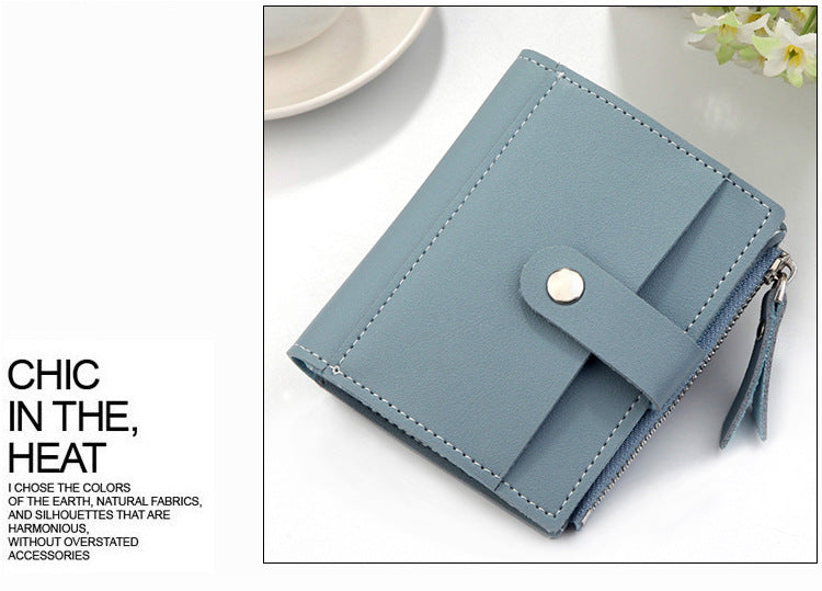 Women’s Three Fold Clutch Wallet in 6 Colors - Wazzi's Wear