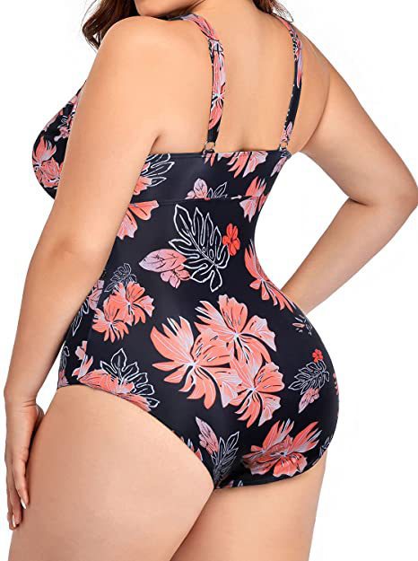 Women's One Piece Swimsuit with Mesh S-5XL - Wazzi's Wear