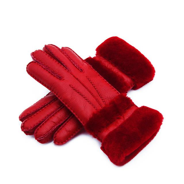 Women’s Fur-Lined Leather Gloves in 7 Colors - Wazzi's Wear