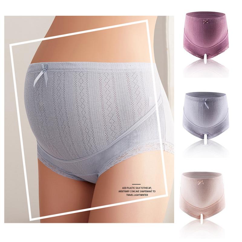 Women’s High Waist Cotton Maternity Underwear in 3 Colors M-3XL - Wazzi's Wear