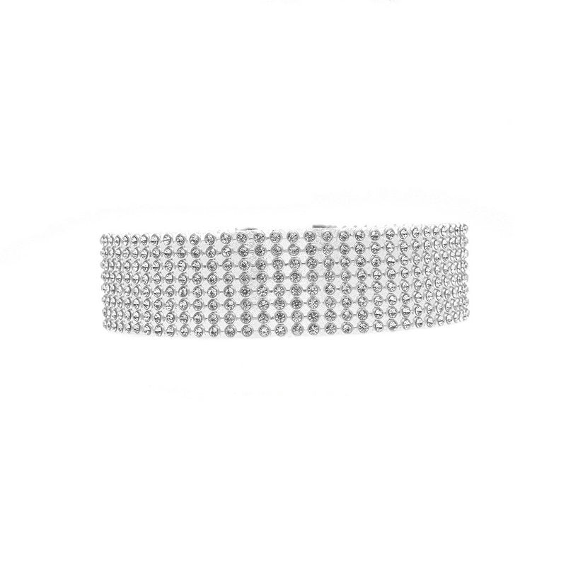 Women’s Crystal Rhinestone Choker Necklace - Wazzi's Wear