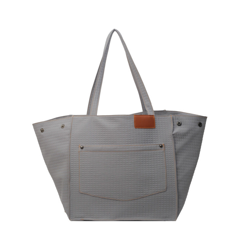 Womens Stylish High-Capacity One-Shoulder Canvas Bag