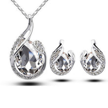 Load image into Gallery viewer, Women’s Necklace and Earrings Jewelry Set in 5 Colors - Wazzi&#39;s Wear